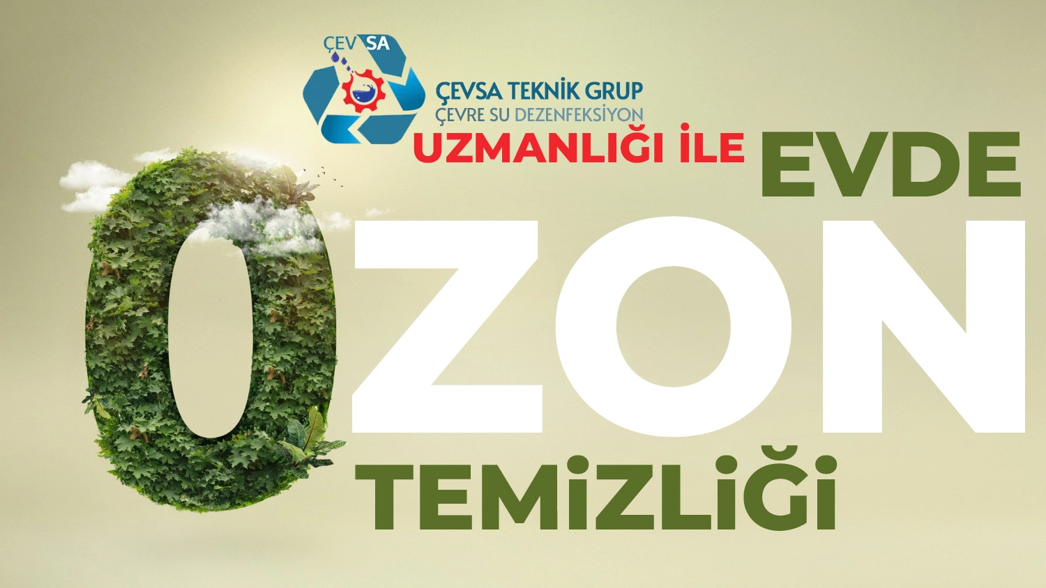 evde ozon temizliği ile dezenfeksiyon